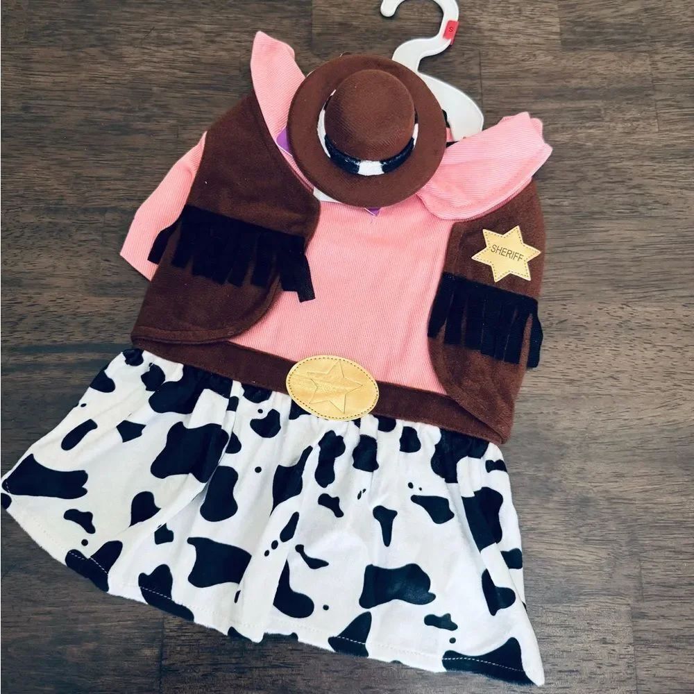 Cowboy Cowgirl Western Sheriff Halloween Dog Pet Costume Outfit